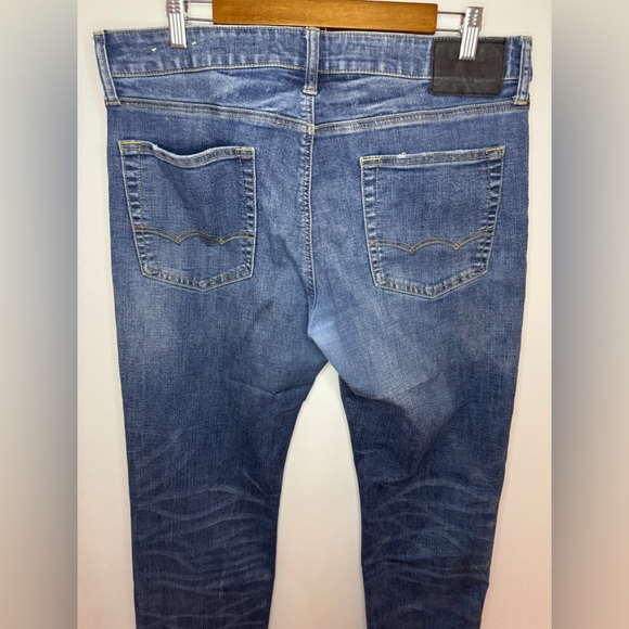 Pre-Owned W34xL34 American Eagle Blue Original Straight Jeans - Picture 6 of 11